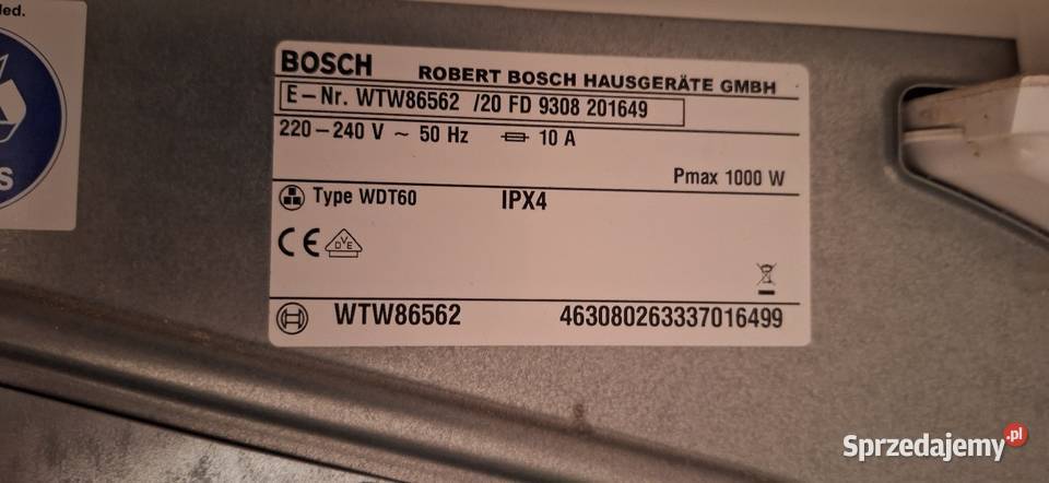 Suszarka do ubrań Bosch Pietrzyków sprzedam