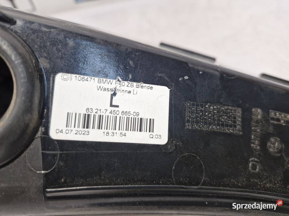 7450665 BMW F40 OSŁONA RYNIENKA OBUDOWA LAMPY Motoryzacja dolnośląskie