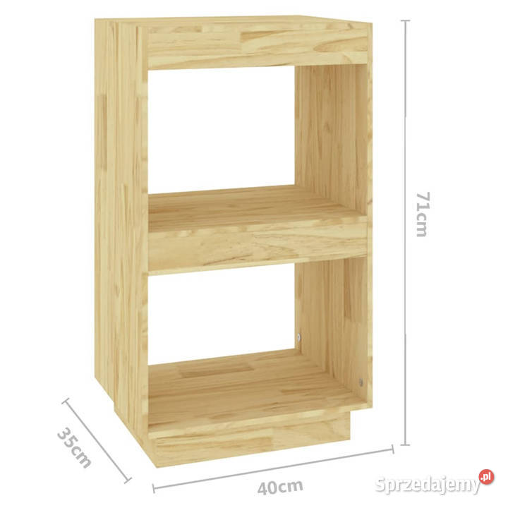 Regał na książki 40x35x71 lite drewno sosnowe