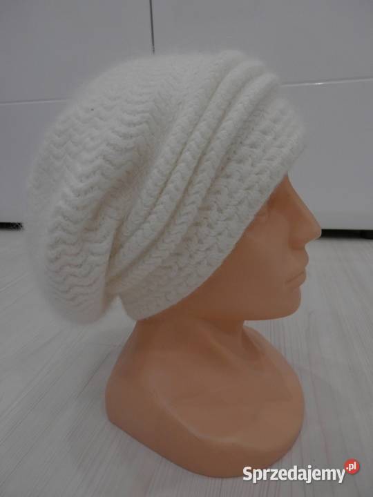 Czapka Wełniana 100 Wełna Slouchy Beanie Kolor Dla kobiet Łomża sprzedam