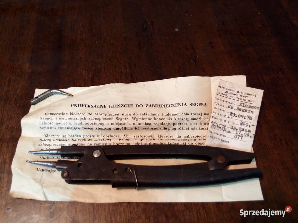 Uniwersalne szczypce segera proste długość195mm łódzkie Łódź sprzedam