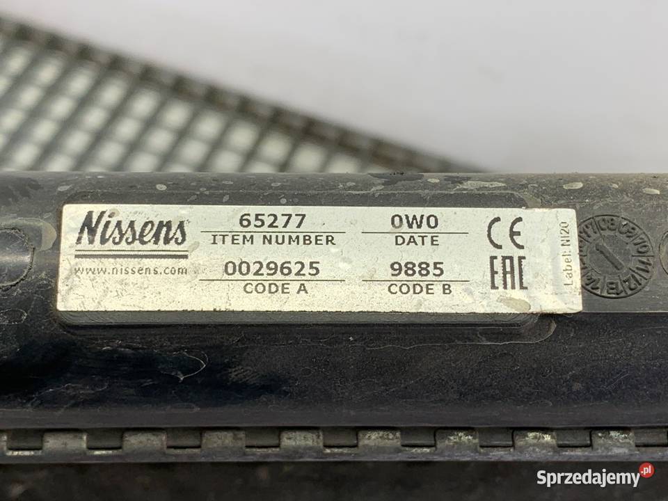 CHŁODNICA WODY SEAT ALTEA 16 102 RADIATOR Układ chłodzenia sprzedam