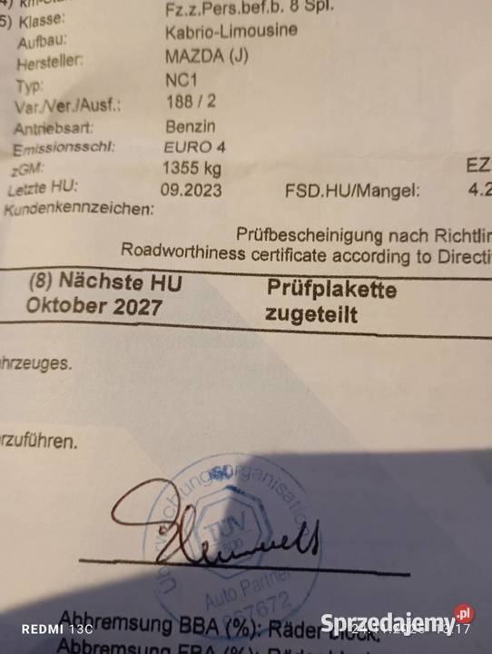 sprzedam mazdz mx5 nc benzyna Kazimierz Biskupi sprzedam