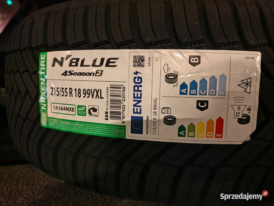 Nexen NBlue 4Season 2 SUV 21555 R18 KOMPLET małopolskie Kraków