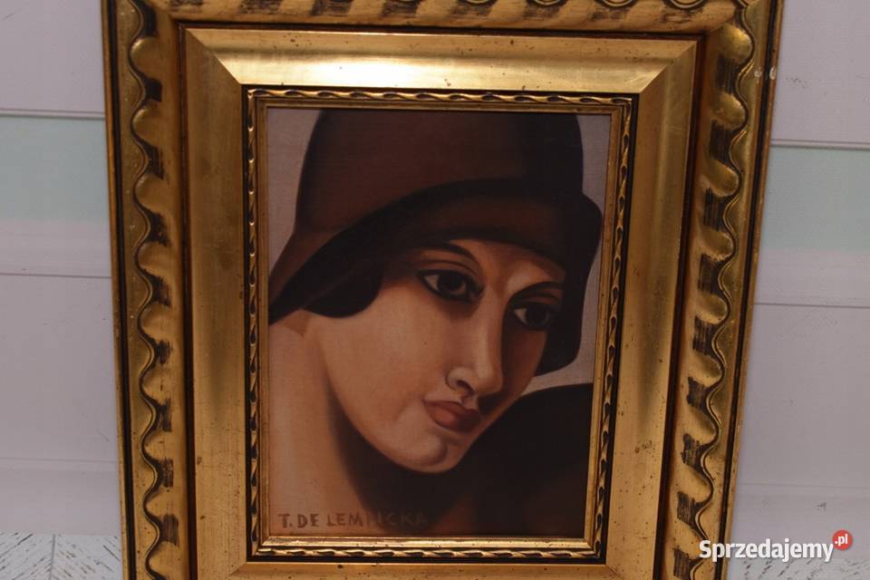 TAMARA De Łempicka Dama w Kapeluszu Kobieta Art Kraków