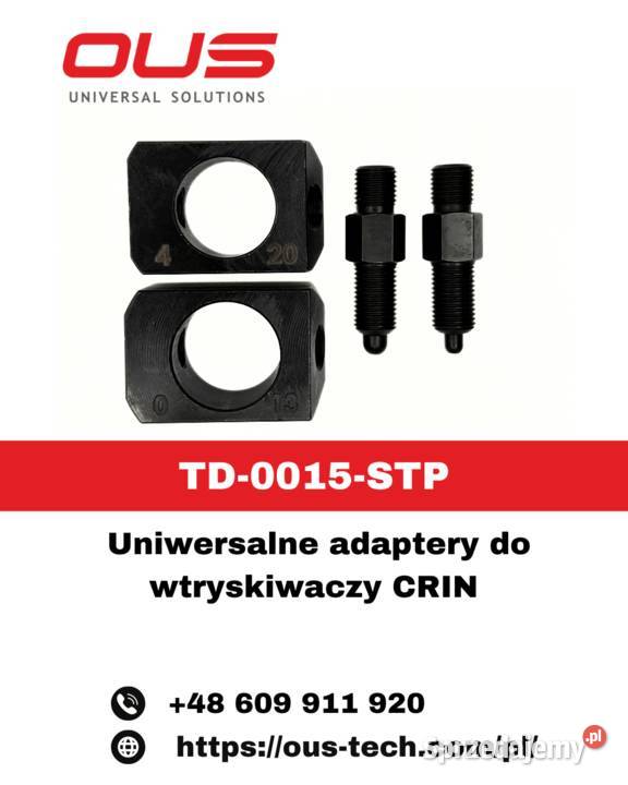 TD0015STP Uniwersalne adaptery do wtryskiwaczy mazowieckie Warszawa