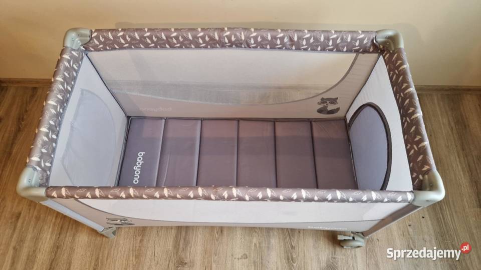 Babyono Łóżeczko turystyczne Basic Szare 2