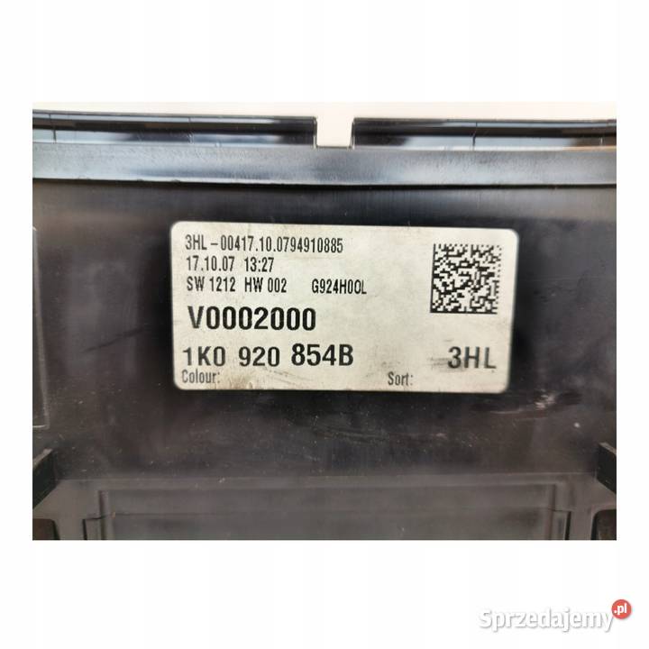 LICZNIK ZEGARY 1K0920854B VW Golf V 19 TDI Chełm