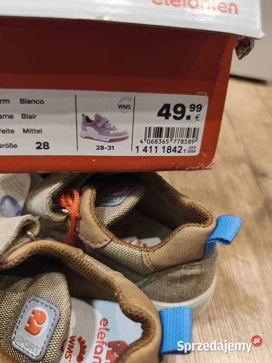 Sneakersy dziecięce elefanten Rozmiar 28 dolnośląskie Milicz