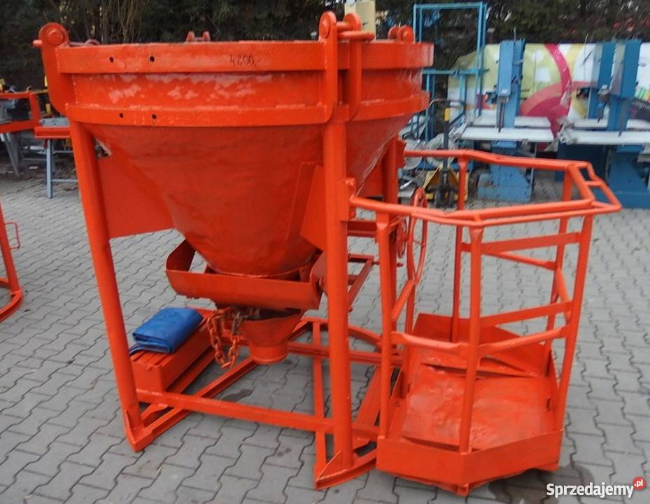 Kubeł pojemnik zbiornik do betonu 750 L podest Poznań sprzedam