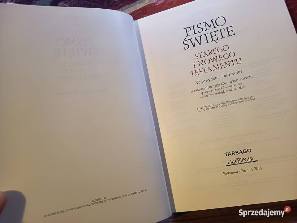 pismo święte starego i nowego testamentu Bydgoszcz
