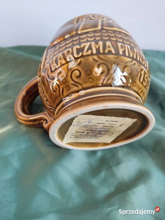 Kufel do piwa ceramiczny Bolesławiec Głuchołazy