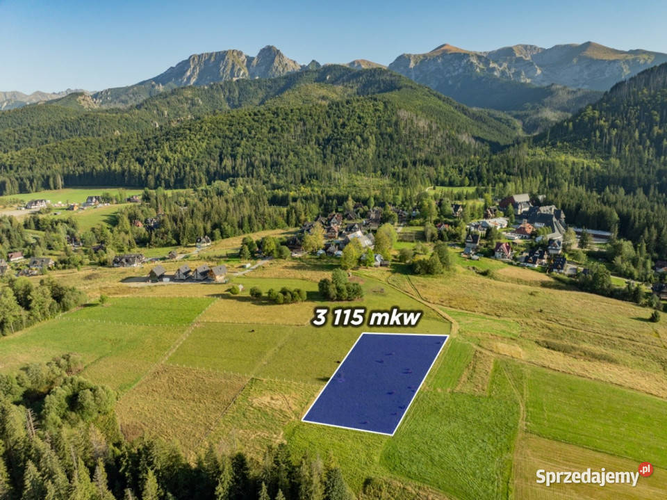Działka rolna 3115 m Kościelisko sprzedam