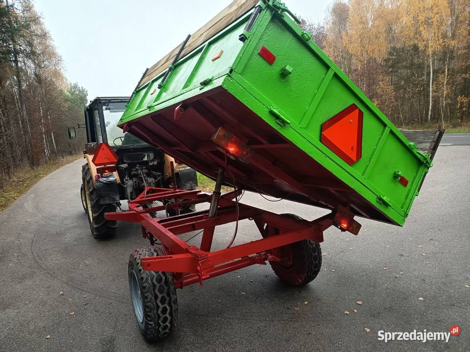 Przyczepa wywrotka jedno osiowa maszyny rolnicze Magonie