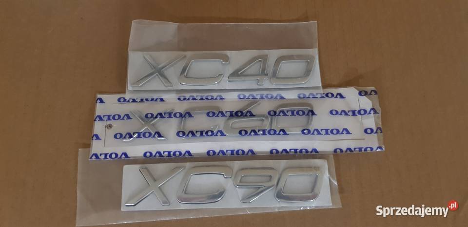 NOWY znaczek klejany XC40 XC60 XC90 srebrny Zamość