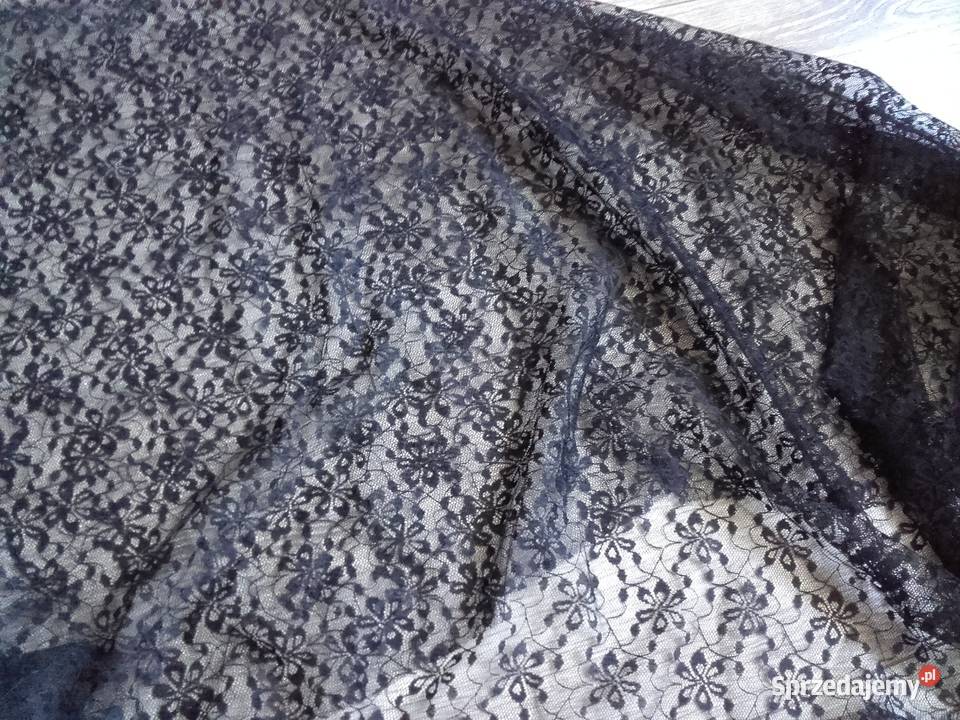 Koronka czarna Warszawa sprzedam