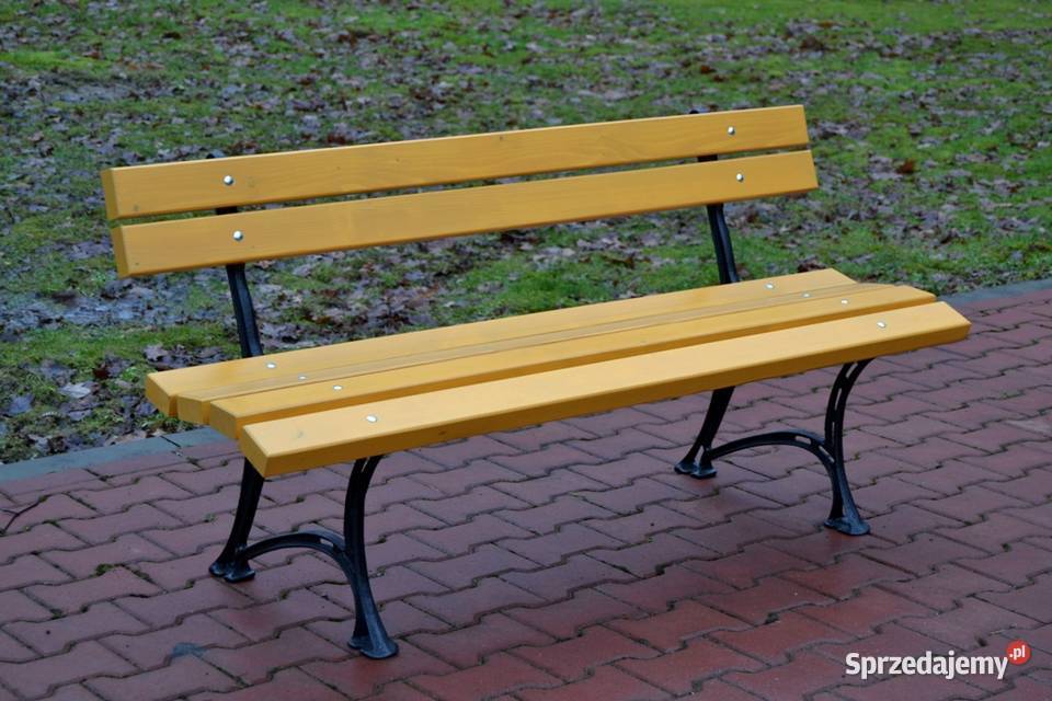 Ławka parkowa ogrodowa miejska żeliwna z Sopot