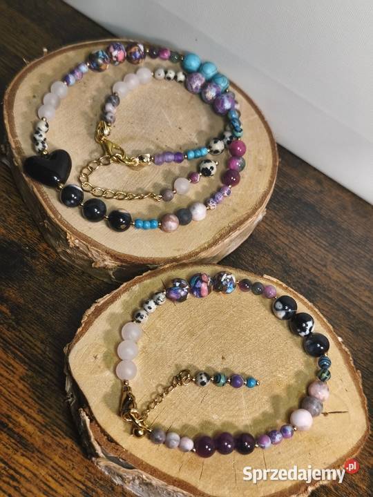 Rękodzieło naszyjnik bransoletka kolczyki Siedlce
