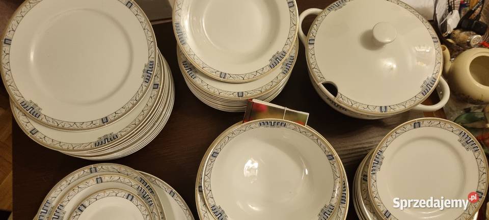 Serwis obiadowy porcelanowy 12 osób Karolina mazowieckie