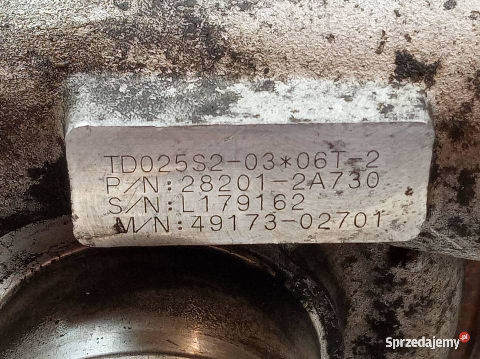 TURBOSPRĘŻARKA TD025S203 16 CRDI Hyundai i30 I