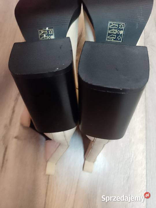 40 Nasty Gal Skórzane botki biznesowe z Londynu Kraków