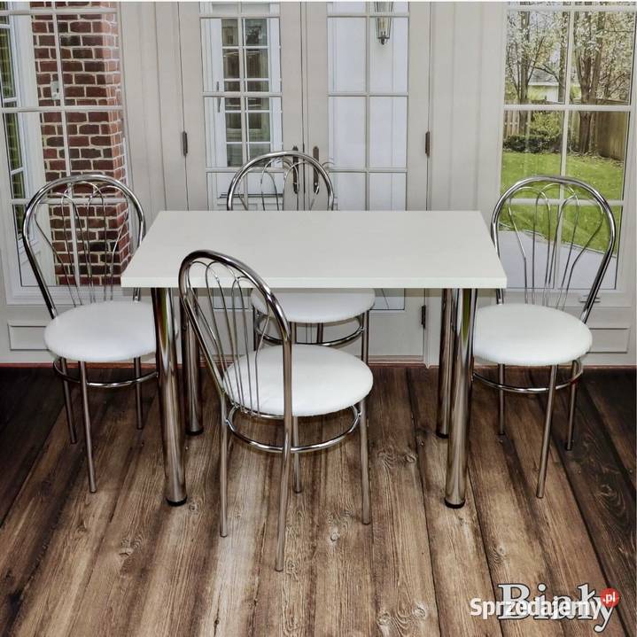 Zestaw Stół kuchenny 100 x 60 4 krzesła WYSYŁKA dolnośląskie Syców