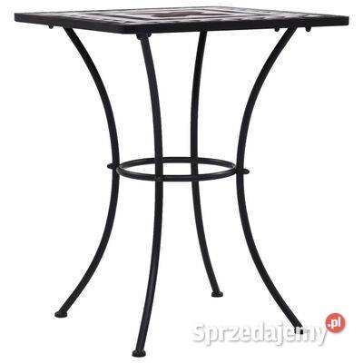 vidaXL Mozaikowy stolik bistro czarnobiały 60 mazowieckie