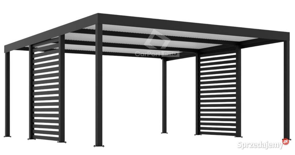 CarPort PREMIUM Wiata samochodowa 5x5 Antracyt Nieruchomości Bochnia