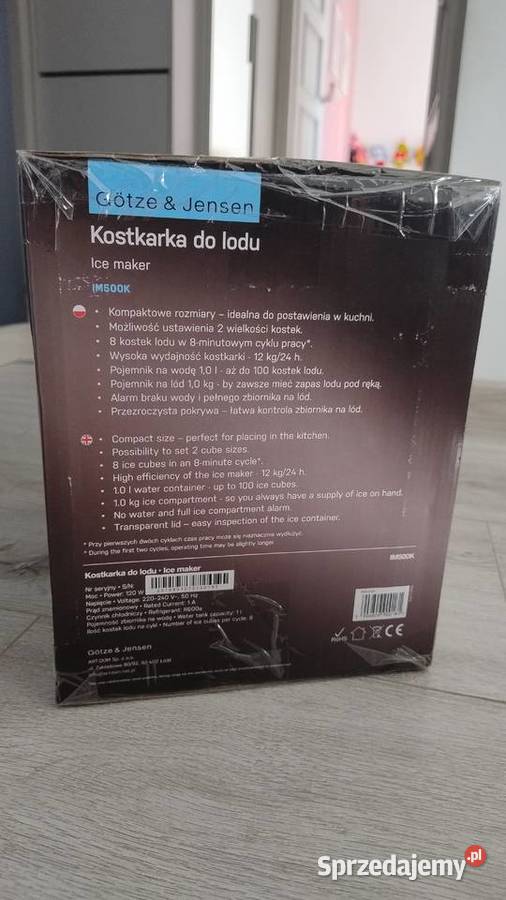 kostkarka do lodu gotze jensen im500k czarny małopolskie Trzebinia