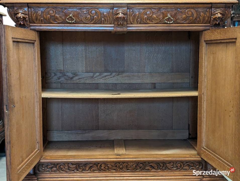 Piękna komodaszafka myśliwska dąbsklep Dąbrowa sprzedam