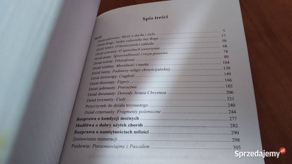 Myśli Rozprawa o kondycji możnych Modlitwa Gdańsk