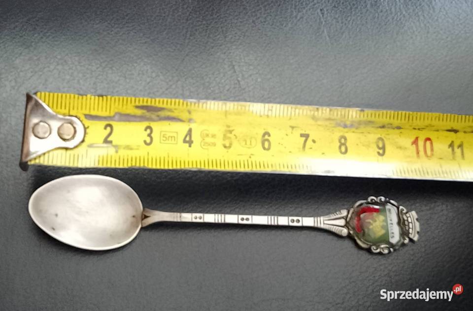 Łyżeczka kolekcjonerska srebrna Nakło nad Notecią
