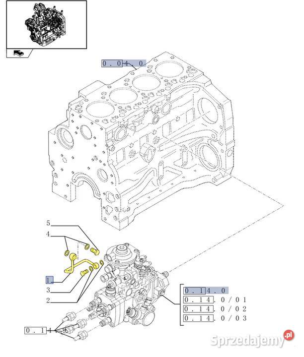 Rurka pompy wtryskowej Case Holland 4893081 Białystok