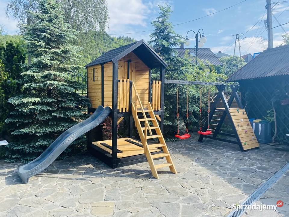 Domek dzieci ścianka ślizg dostępne ręki Myślenice