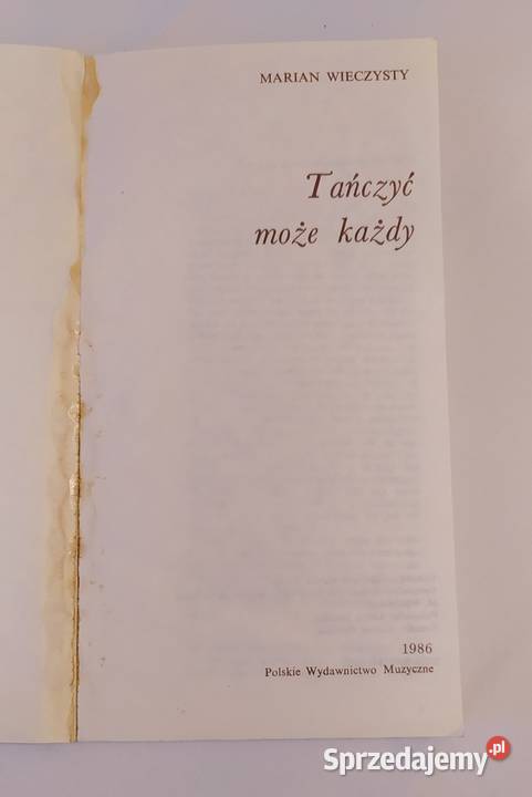 TAŃCZYĆ MOŻE KAŻDY Marian Wieczysty Hajnówka