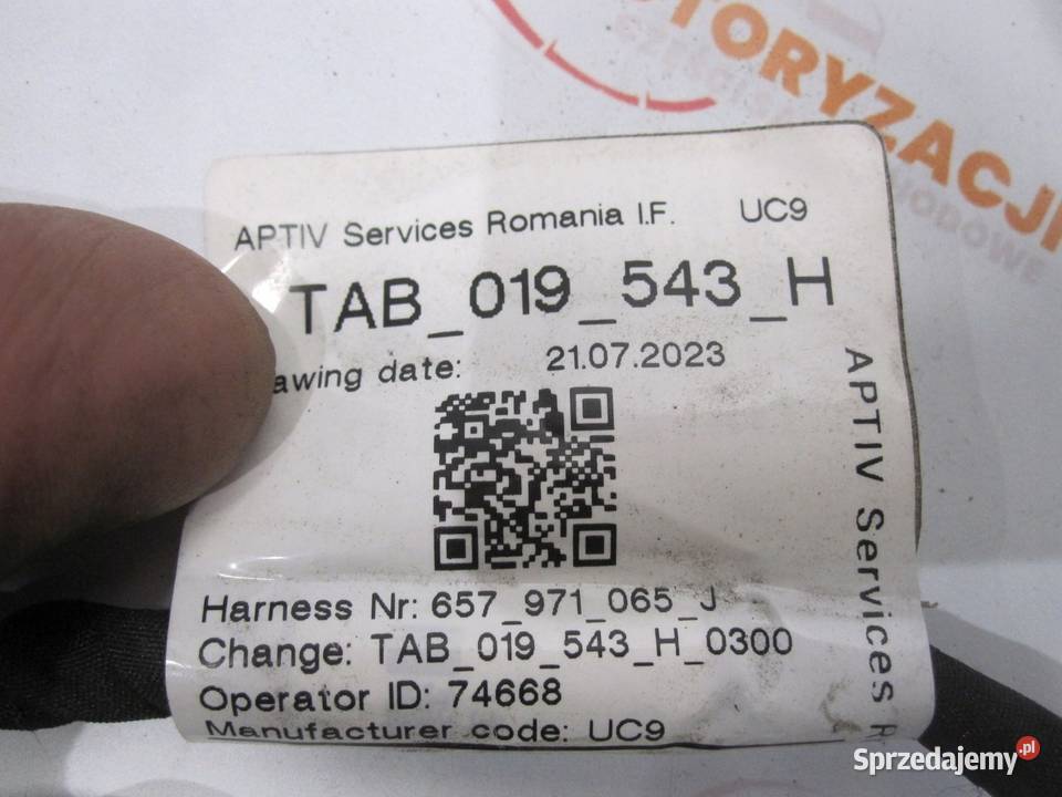 SKODA SCALA 24r wiązka czujników PDC tył Kielce