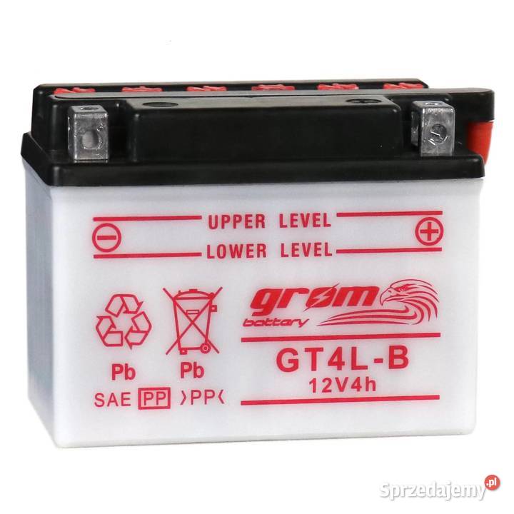 Akumulator motocyklowy GROM GT4LB 12V 4Ah 60A P akumulatory Układ elektryczny Wrocław sprzedam