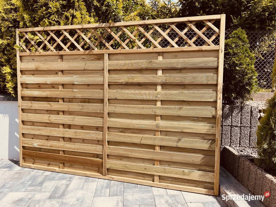 Płot 250 x 180 Ogrodzenie Drewniane Pergola Płoty osłonowe Chojnice