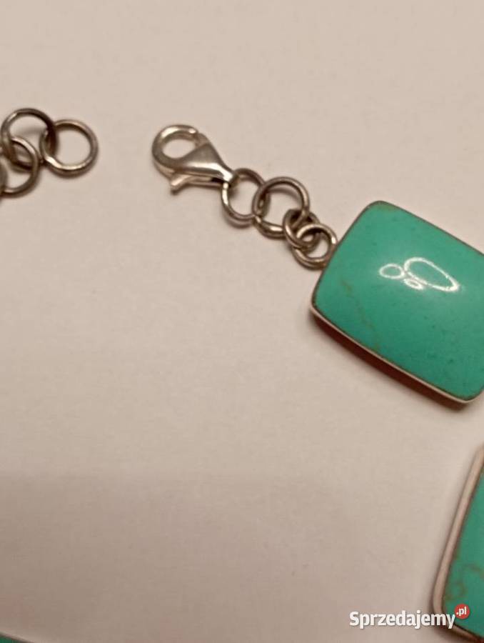 Bransoletka srebrna turkus Radom