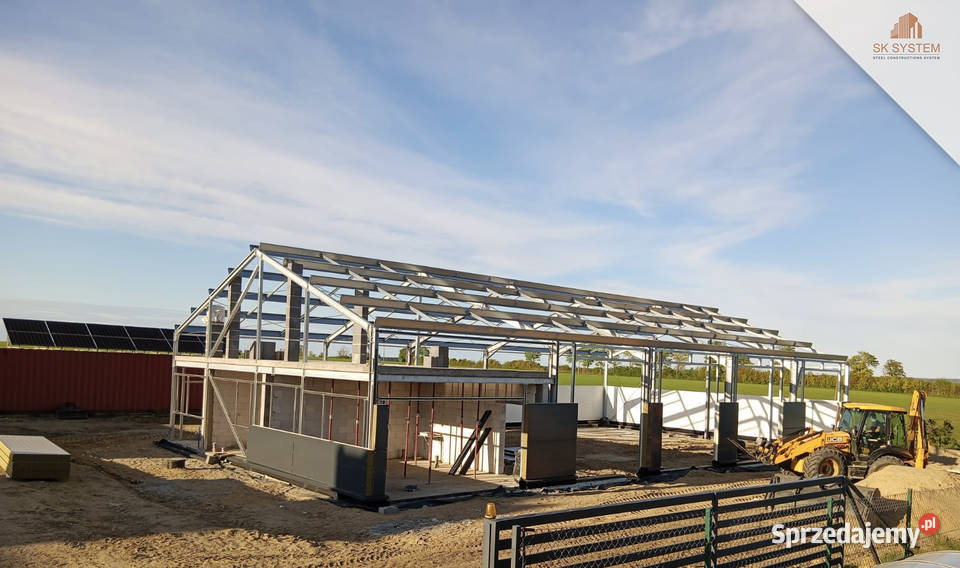 Hala 405 m2 stalowa produkcyjna magazyn warsztat Sprzedaż pomorskie Gdańsk