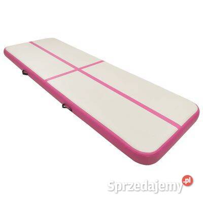 vidaXL Mata gimnastyczna z pompką 400x100x15 PVC