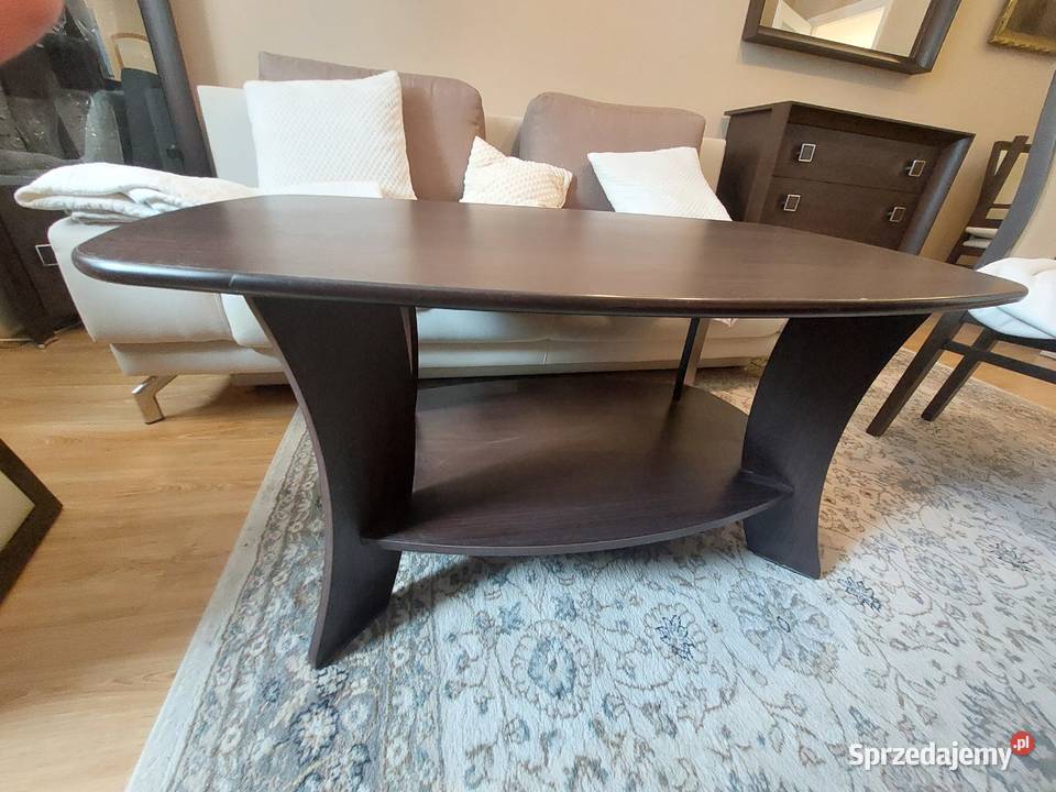 Komplet mebli 8 elementów ciemny orzech Warszawa