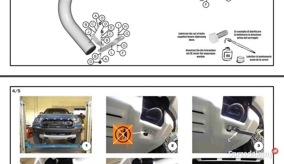 Orurowanie Przednie Inox z Homologacją 76mm Do Poznań sprzedam