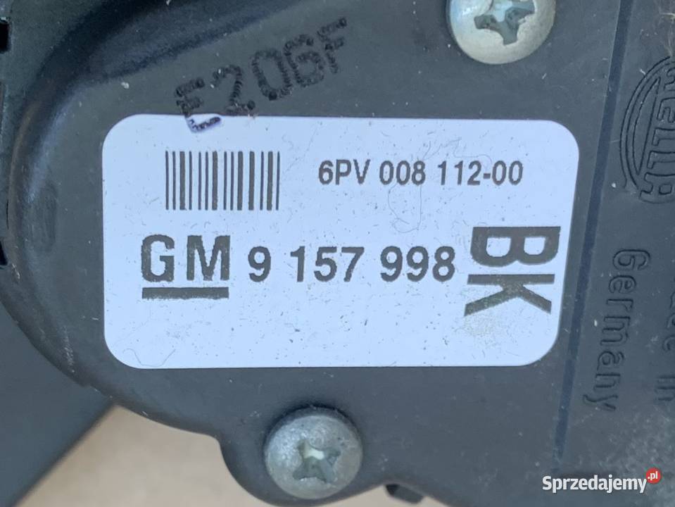 9157998 potencjometr padał gazu Opel astra h 3 Szczecin