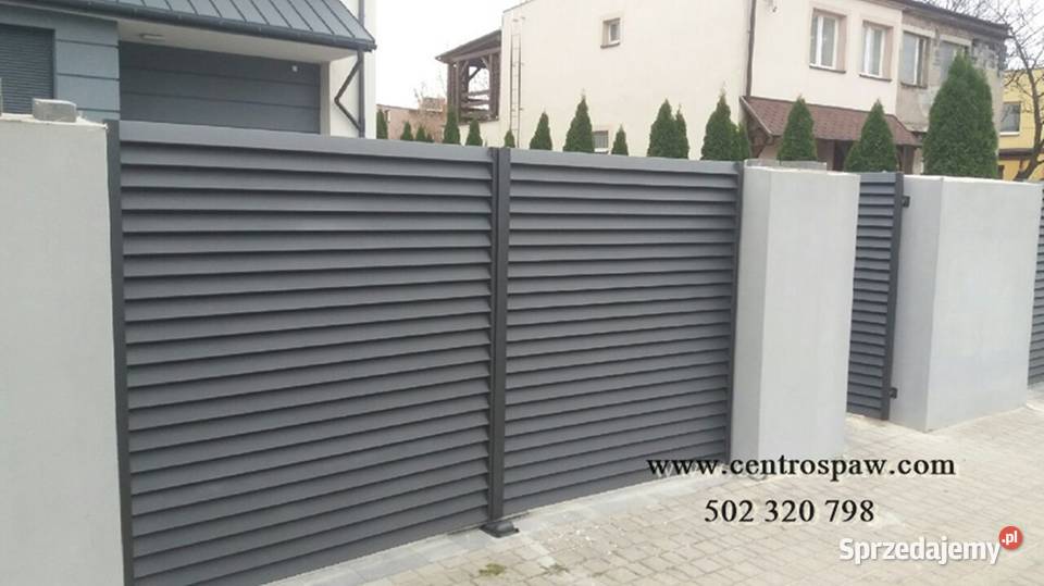 Brama przesuwna skrzydłowa wjazd kuta nowoczesna Częstochowa