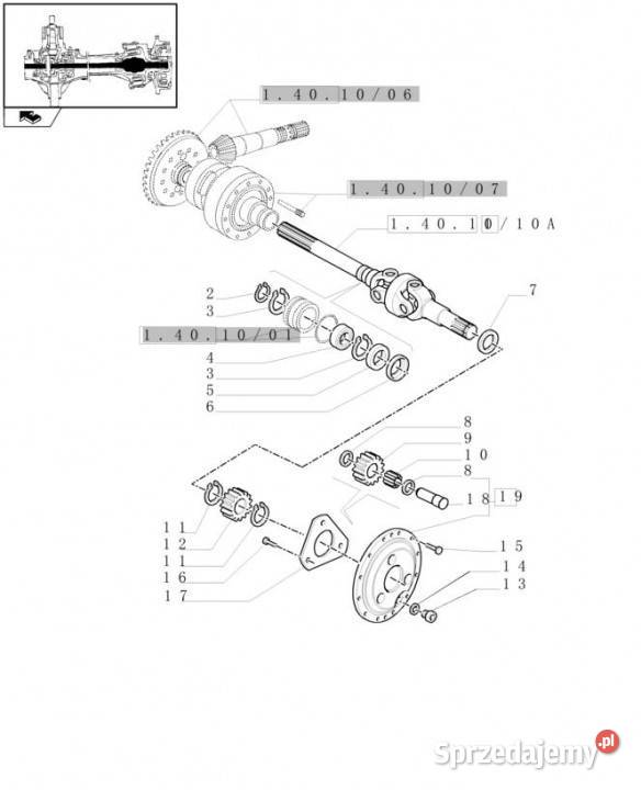 Holland T6090 Półoś przegubowa 87521538 Jastrzębniki