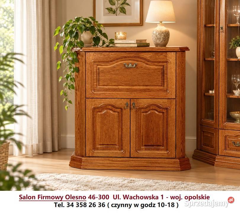 Nowy Barek 100 KINGA Dąb Rustikal Producent PYKA 100cm Komody opolskie Olesno