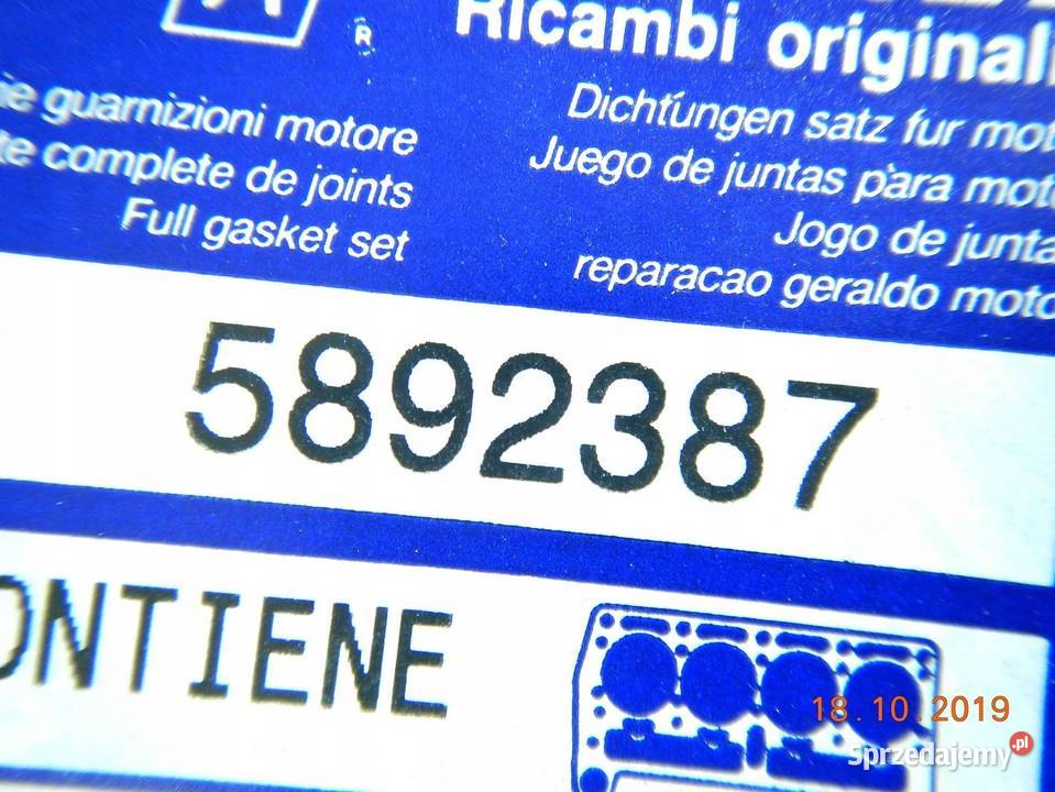 ZESTAW USZCZELEK KOMPLET FIAT 500 6575 05 ASO osobowe