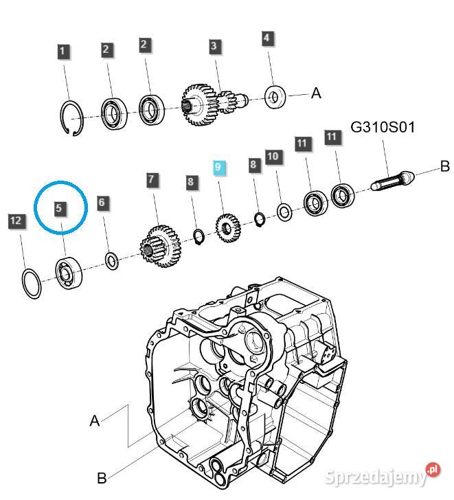 Łożysko kulkowe 7303B LS Tractor 40290604 Tajęcina
