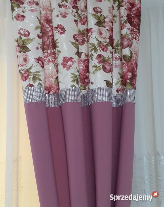 Zasłony 2 sztuki kwiat angielski Mława